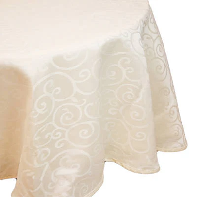 VOLUTE TABLECLOTH 72" ROUND - Image 2