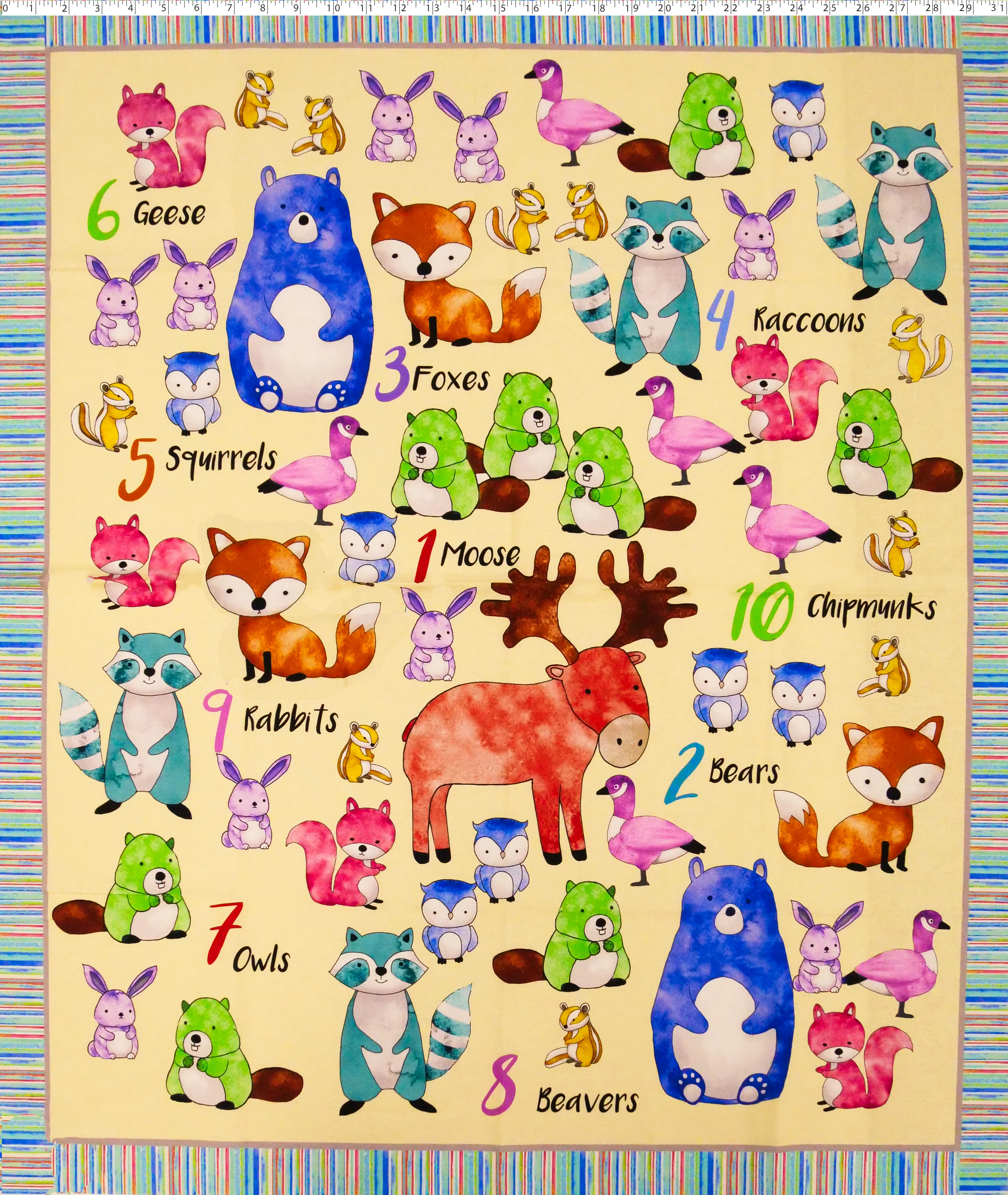 1-2-3 ANIMAL PANEL - Image 2