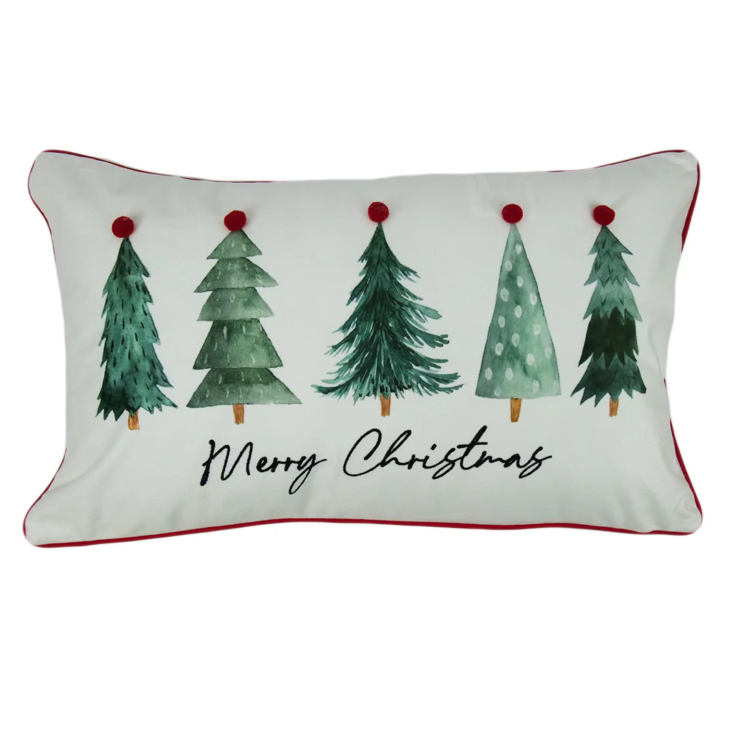 CUSHION COVER - POMPOM TREES