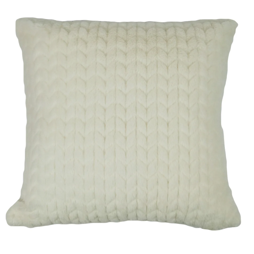 CUSHION COVER - CHEVRON FUR