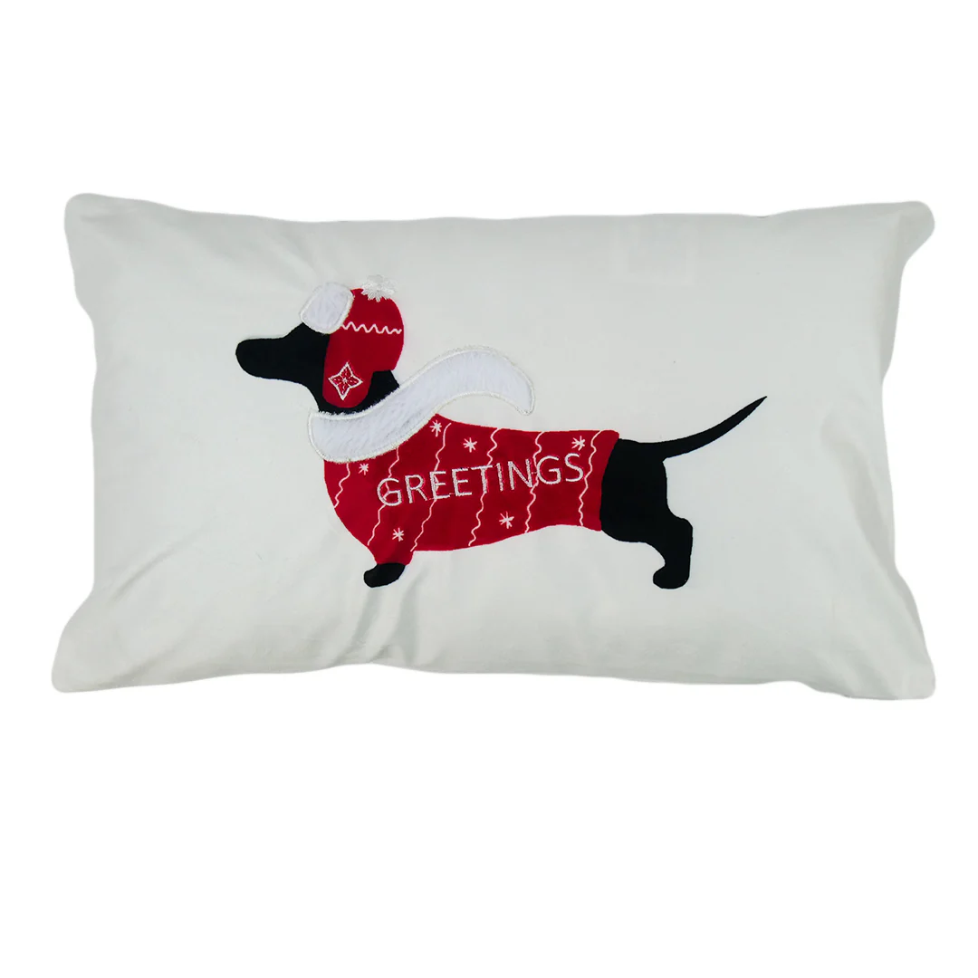 CUSHION COVER - DOG GREETINGS