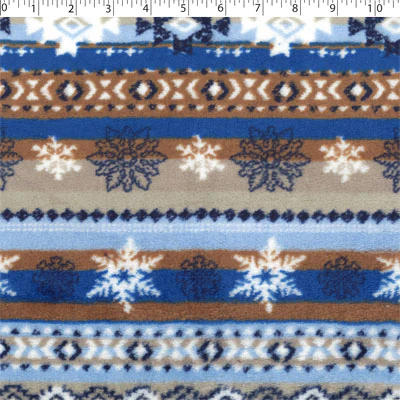 BLANKET CHENILLE PRINTS - NORDIC SNOWFLAKE