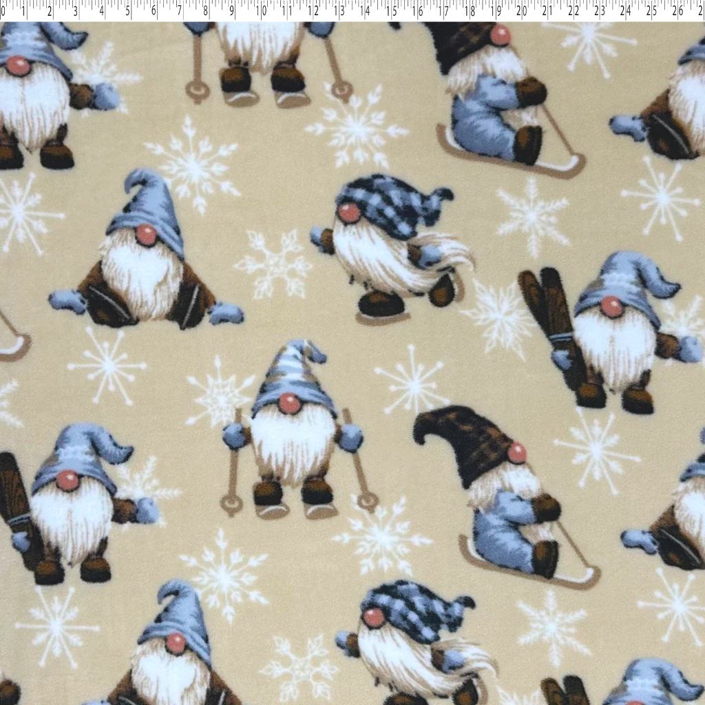 MOUNTAIN FLEECE PRINTS - WINTER GNOMES - Image 3
