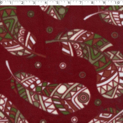 MOUNTAIN FLEECE PRINTS - FEATHERS ALLOVER - Image 3