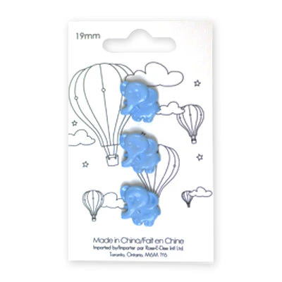 KIDS BUTTON - ELEPHANT 19MM (Elephant) - Image 3