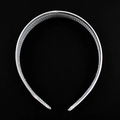 HAIR BAND PLASTIC RIBBON COVERED 2.5CM