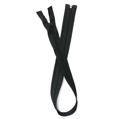 ONE WAY  LIGHT WEIGHT  SEPARABLE  OPEN END ZIPPER NYLON COIL #5  24 INCH