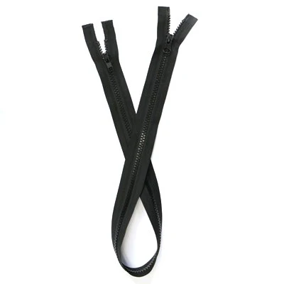 TWO WAY  OPEN END ZIPPER  MEDIUM WEIGHT  SEPARABLE  VISLON TEETH #5  28 INCH