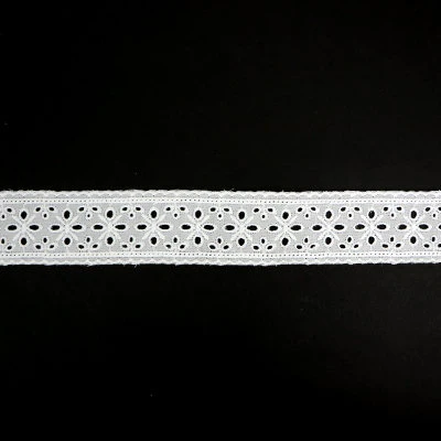 LACE COTTON FLAT EYELET 4.2CM