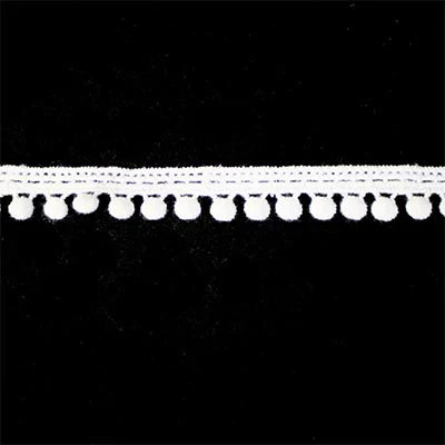 COTTON POMPOM TRIM 13MM