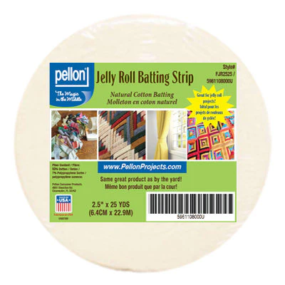 JELLY ROLL NATURAL COTTON BATTING STRIP
