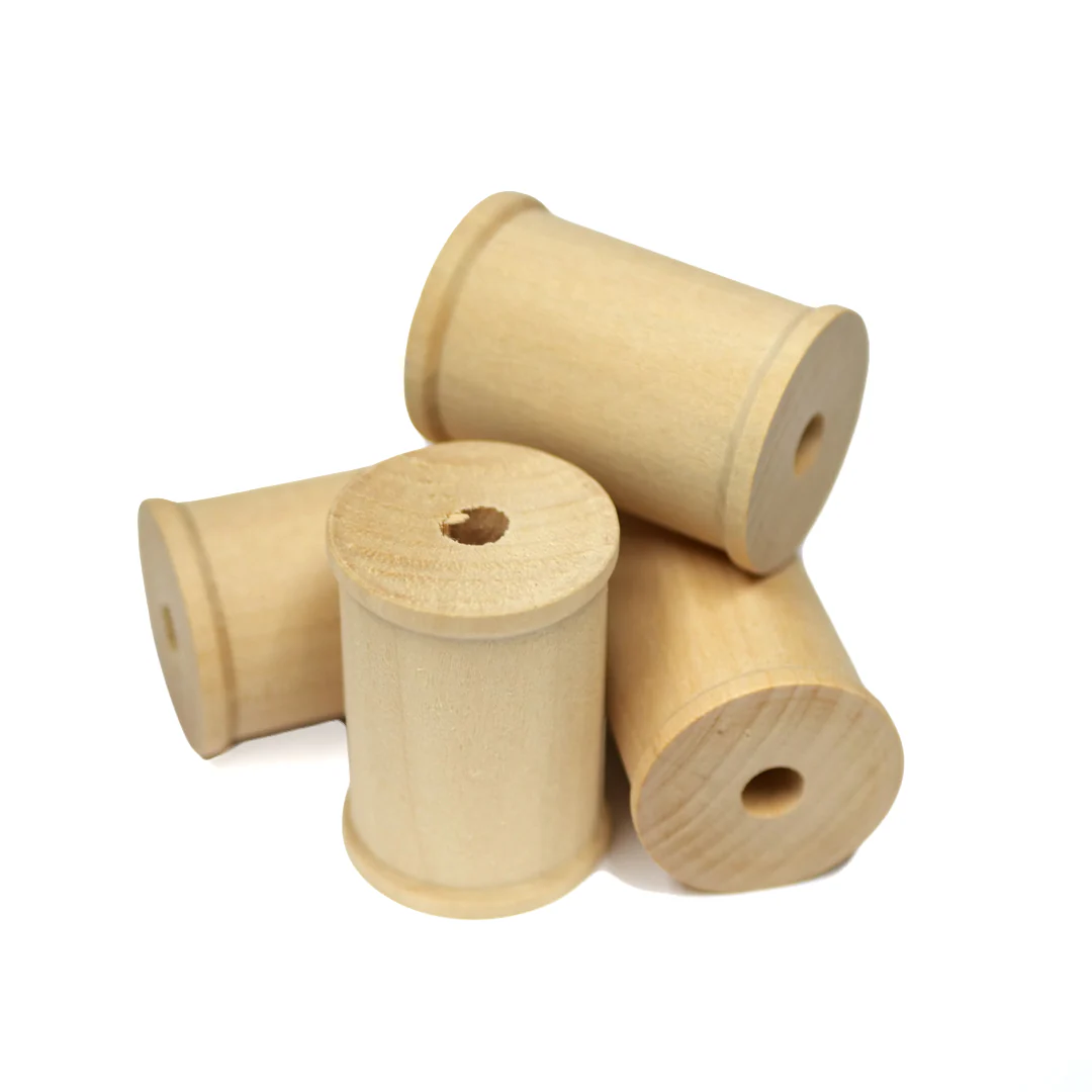 4PCS WOOD BARREL SPOOLS - EXTRA LARGE - Image 2