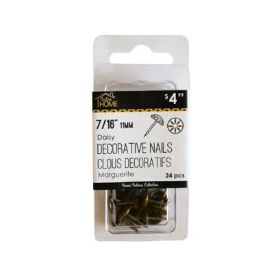 7/16" (11MM) DAISY DECORATIVE NAILS 24PCS