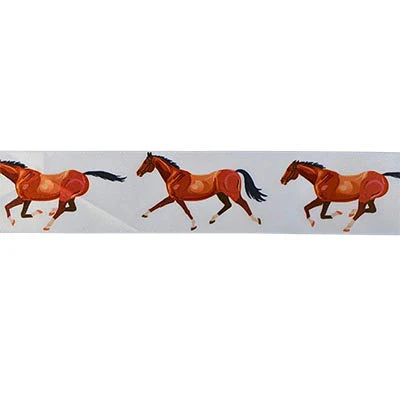 SINGLE FACE SATIN HORSE RIBBON 38MM (1.5")