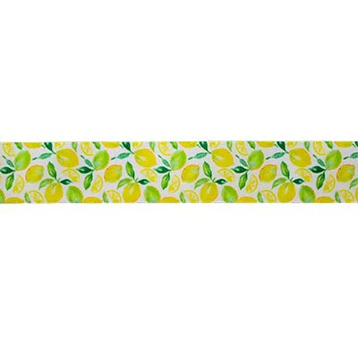 SINGLE FACE SATIN LEMON RIBBON 25MM (1")