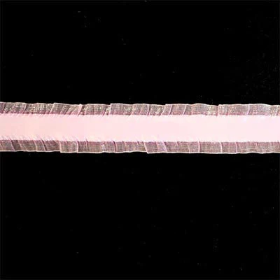 ORGANZA RUFFLE SATIN RIBBON 25MM - Image 3