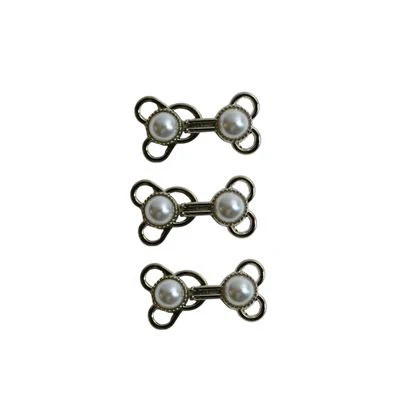PEARL HOOK AND EYES 3 SETS - Image 2