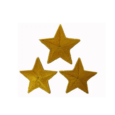 APPLIQUE 3 STARS 3CM X 3CM - Image 2