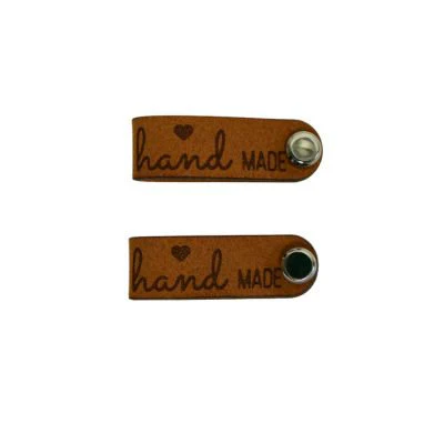 LEATHER LOOK SLIM FOLDOVER LABEL "HANDMADE" - Image 2