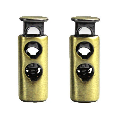 METAL CORD STOP 2 HOLE BULLET 18MMX7MM (5MM HOLE) - Image 3
