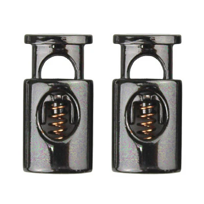 METAL CORD STOP 1 HOLE FLAT BULLET   15MMX10MMX5MM (7MM HOLE) - Image 2