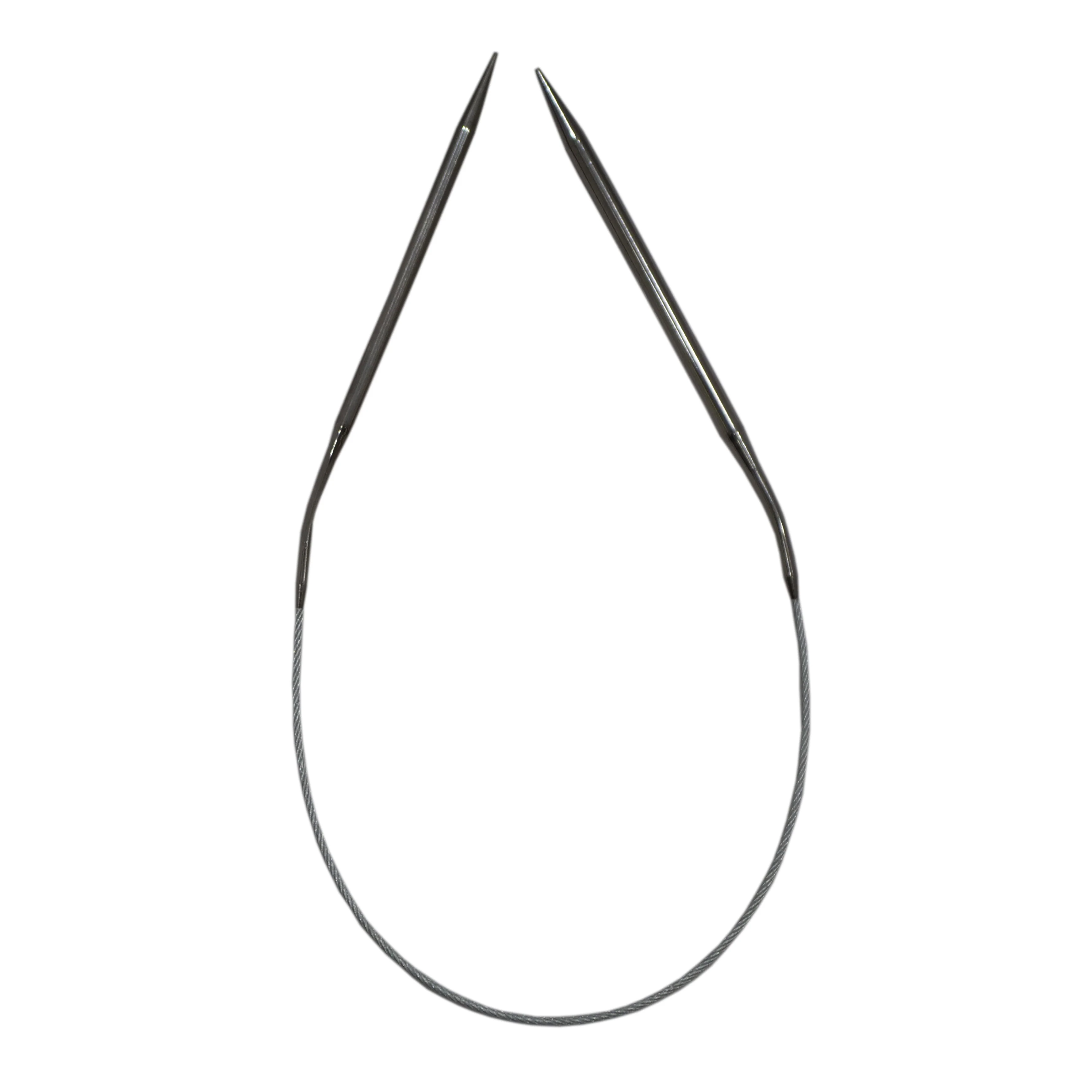 KNITTING NEEDLES - STEEL 40CM CIRCULAR 5.5MM