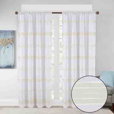 LYNELL ROD POCKET PANEL - LINEN