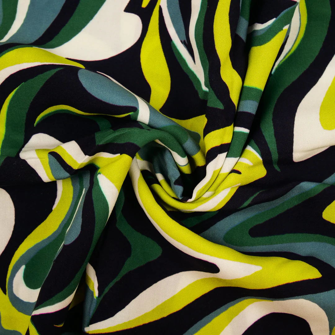ARIELLE - RAYON PRINTS - SWIRL GEOMETRIC - Image 4