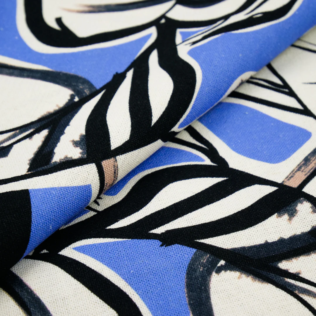 BARBADOS - RAYON/LINEN PRINTS - TROPICAL LEAVES - Image 3
