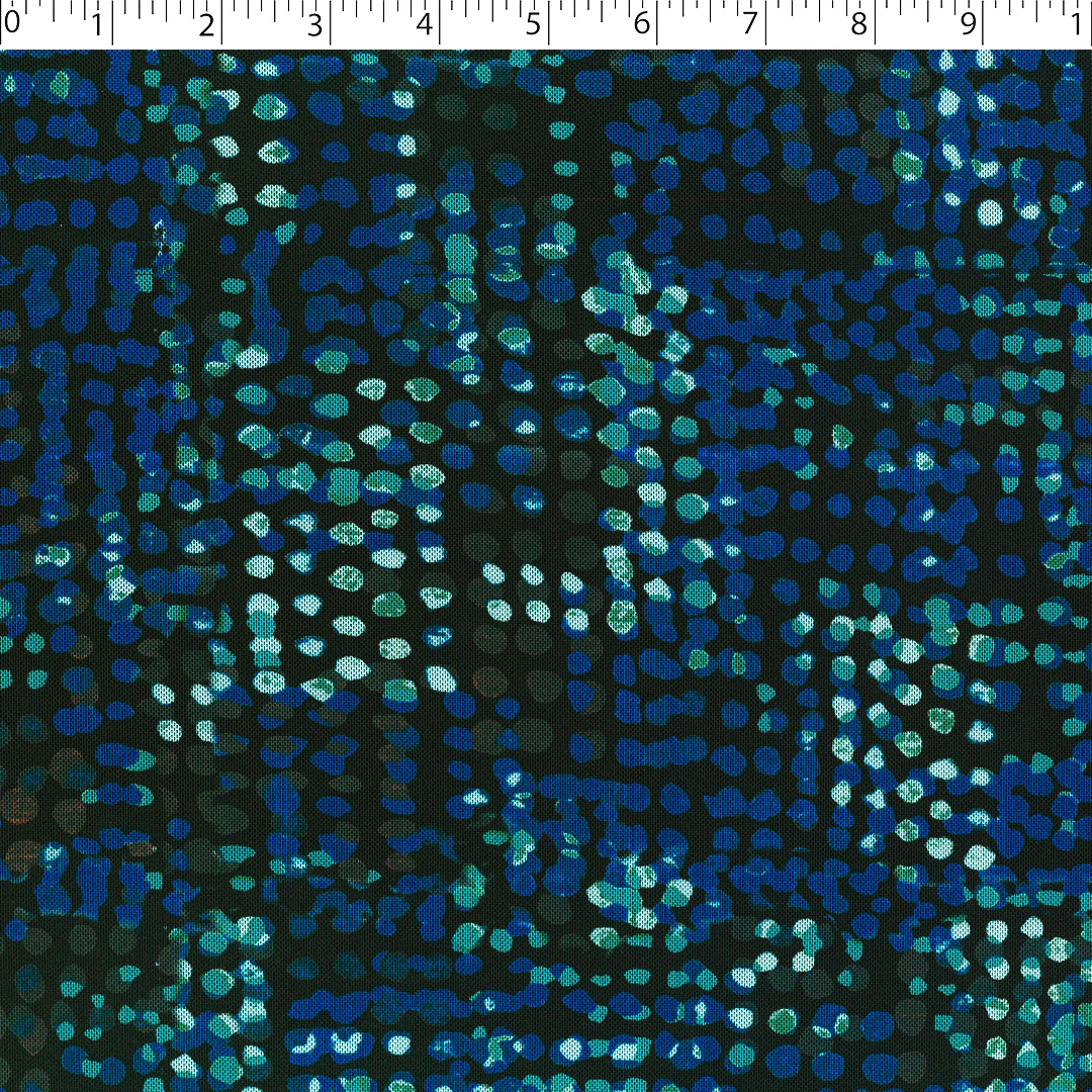 BLUE HORIZON - MESH PRINTS - IRREGULAR DOTS - Image 2