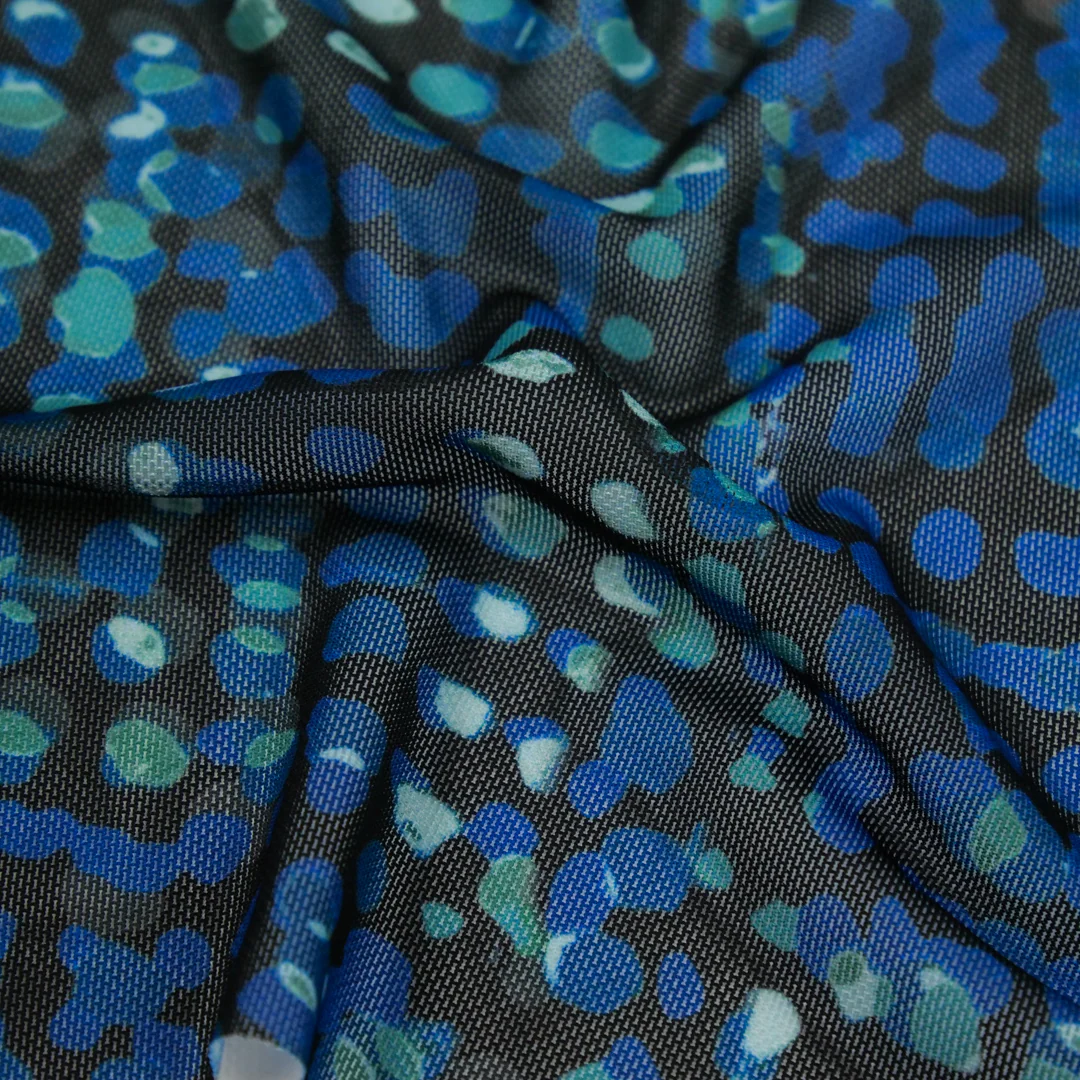 BLUE HORIZON - MESH PRINTS - IRREGULAR DOTS - Image 4