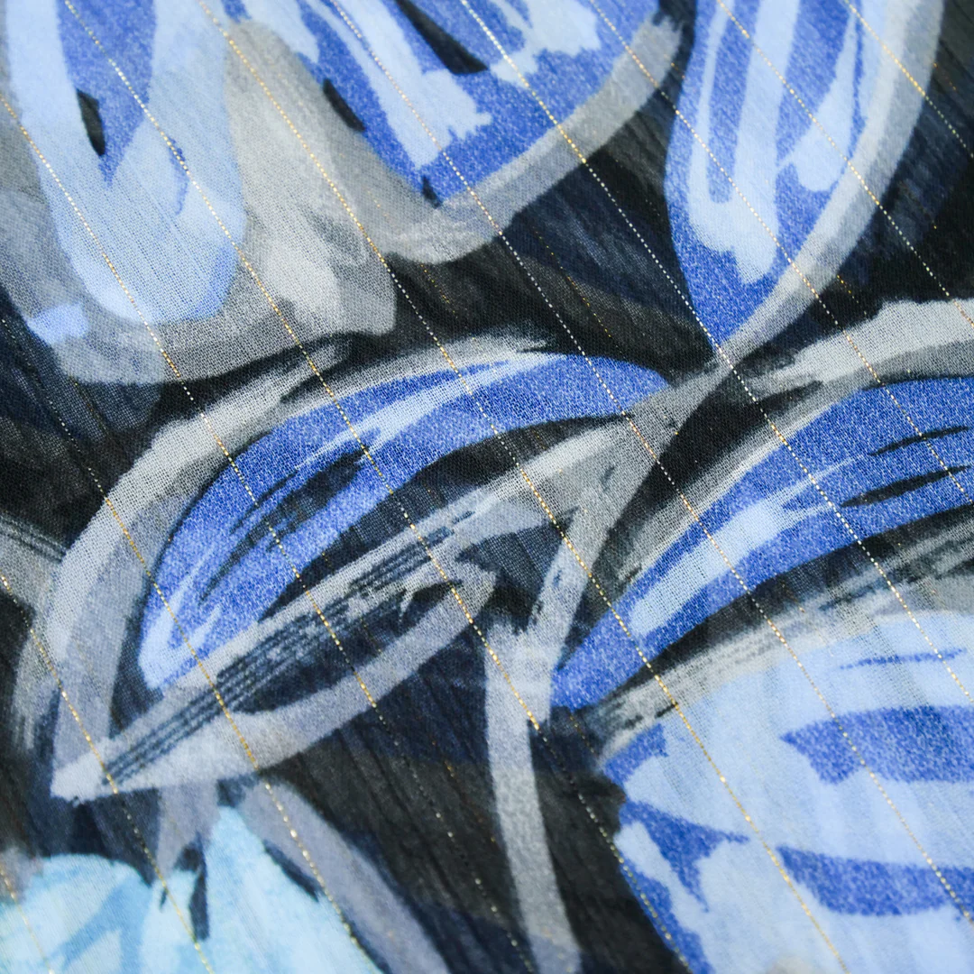 CANNES - METALLIC PRINTS - FLORAL ABSTRACT - Image 2