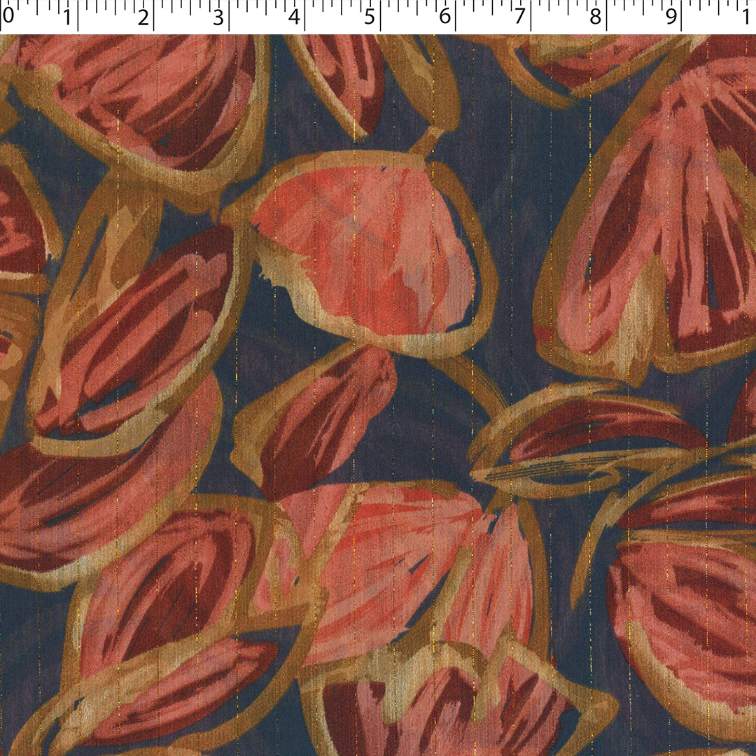 CANNES - METALLIC PRINTS - FLORAL ABSTRACT