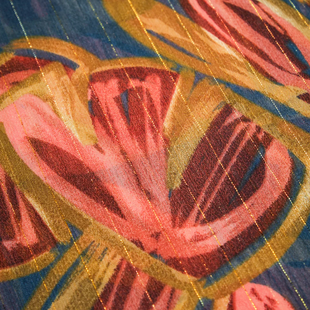 CANNES - METALLIC PRINTS - FLORAL ABSTRACT - Image 2