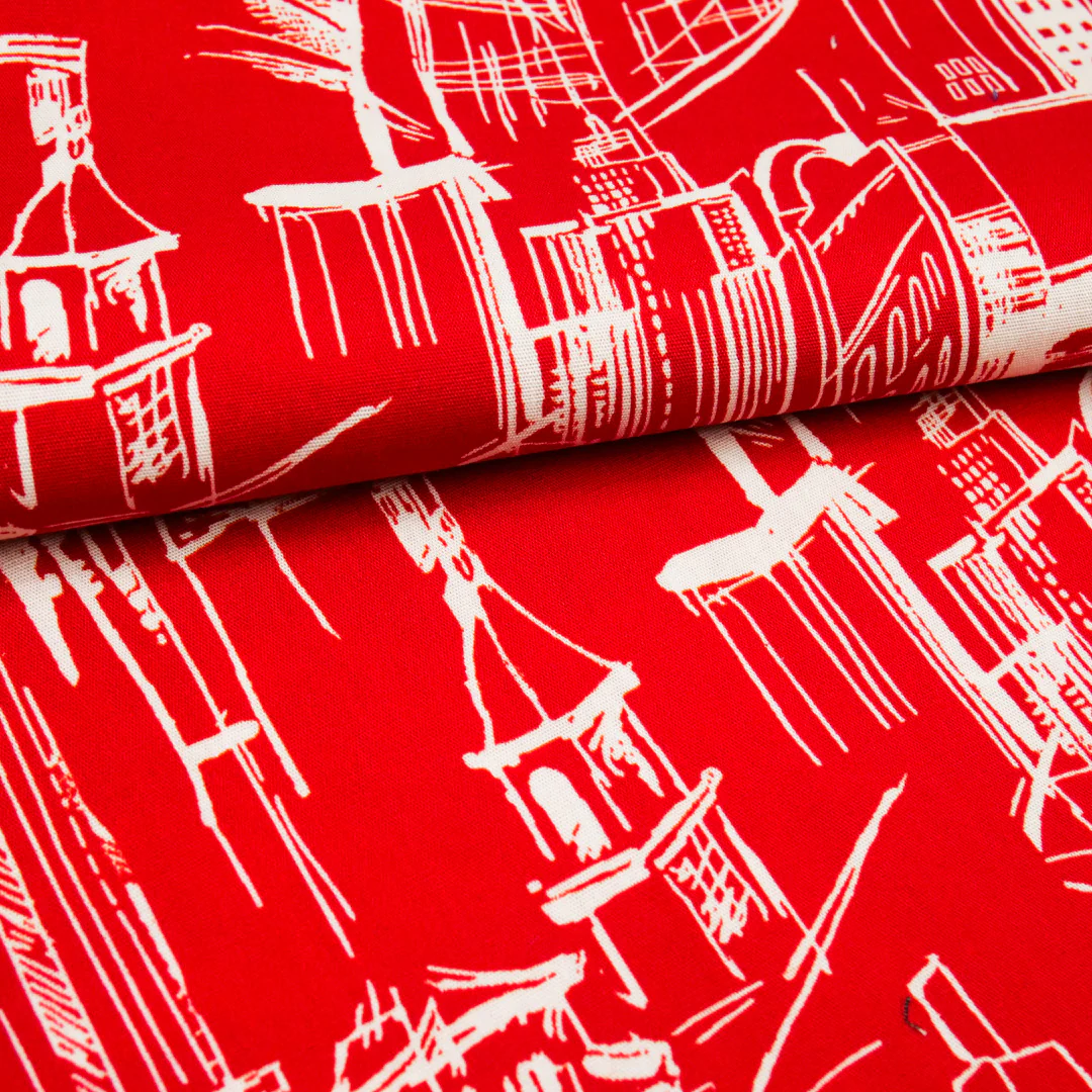 CHIT CHAT COLLECTION - STRETCH COTTON PRINTS - CITYSCAPES - Image 2