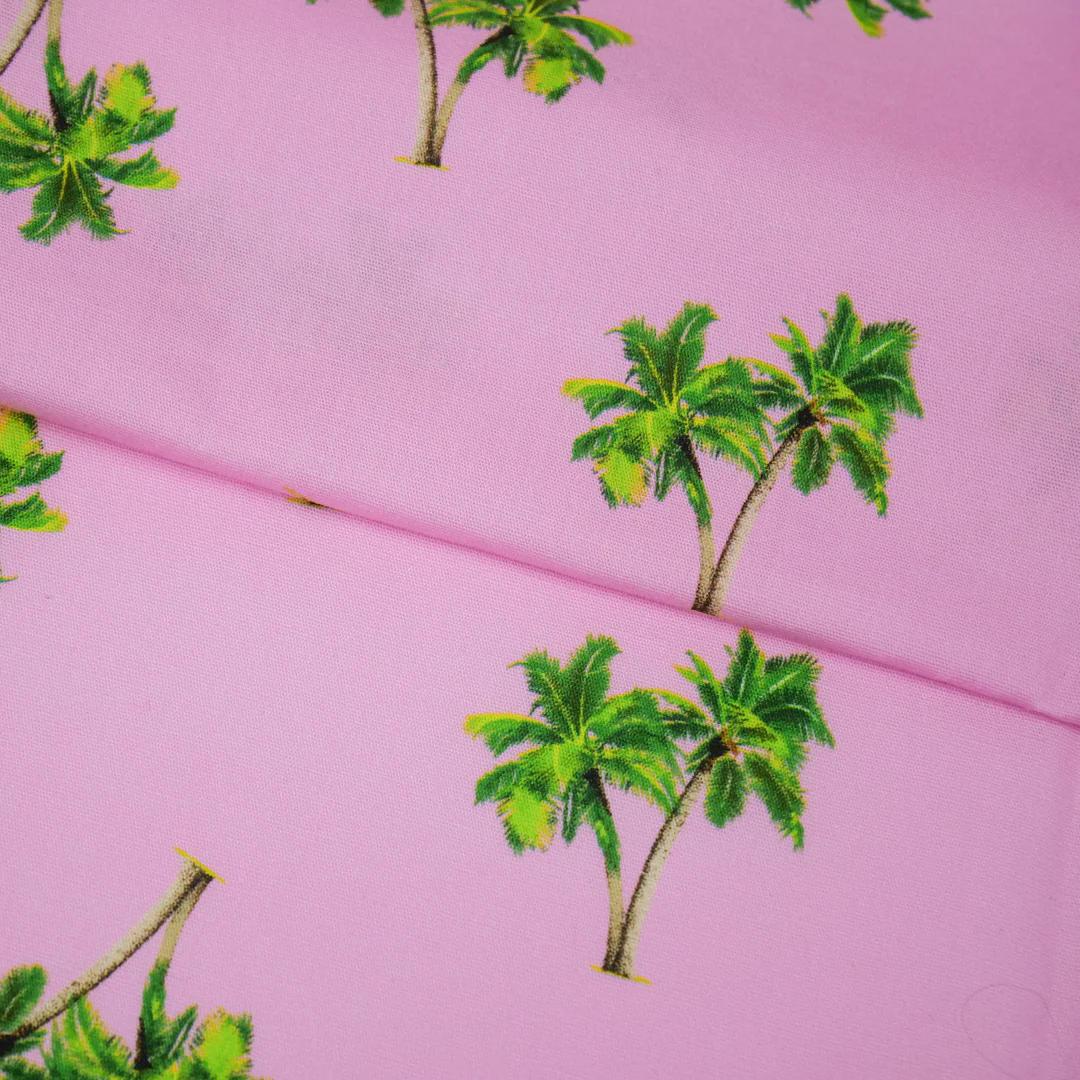 CHIT CHAT COLLECTION - STRETCH COTTON PRINTS - PALM TREES - Image 2