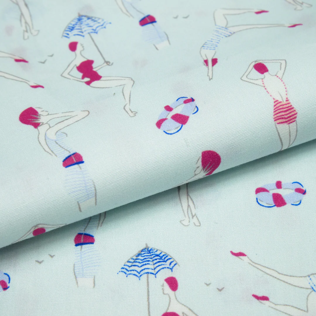 CHIT CHAT COLLECTION - STRETCH COTTON PRINTS - SWIMMERS - Image 2