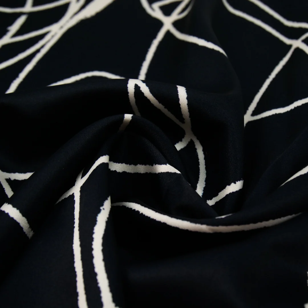 CLARISSA - SATIN PRINTS - ABSTRACT GEOMETRIC - Image 3