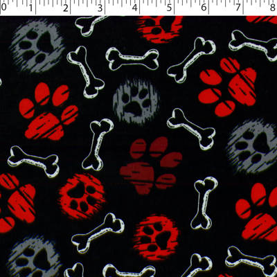 FLANNELETTE PRINTS - PAWS N BONES - Image 3