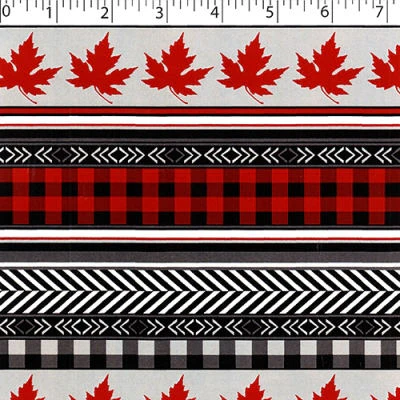 TRUE NORTH FLANNELETTE - LEAF STRIPE - Image 3