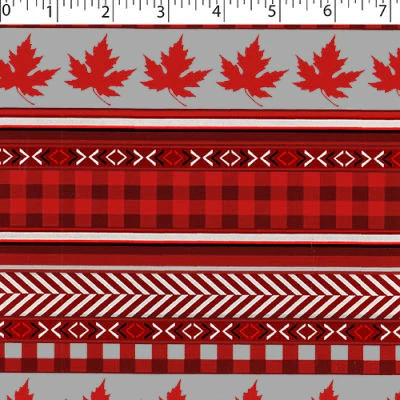 TRUE NORTH FLANNELETTE - LEAF STRIPE - Image 4