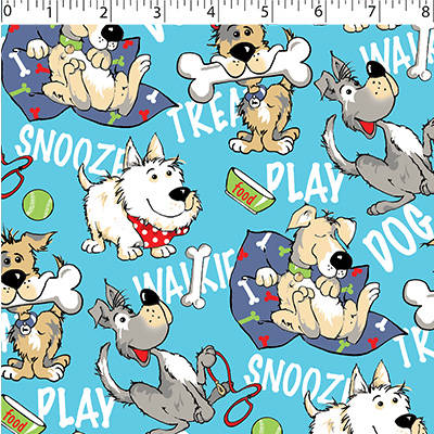 FLANNELETTE PRINTS - DOG WALK - Image 2