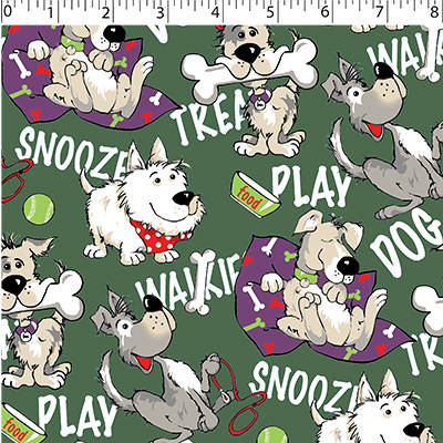 FLANNELETTE PRINTS - DOG WALK - Image 3
