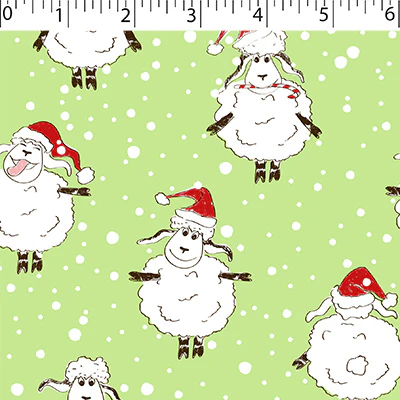 FLANNELETTE PRINTS - SNOWBALL SHEEP - Image 3
