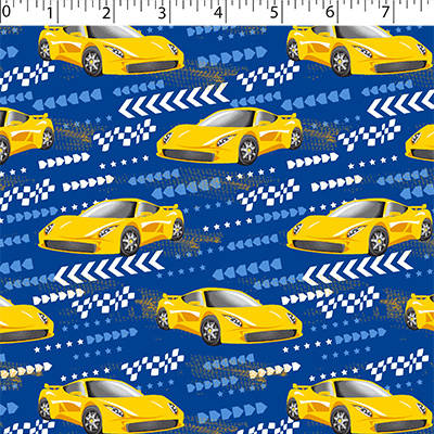 FLANNELETTE PRINTS - RACING CAR - Image 2