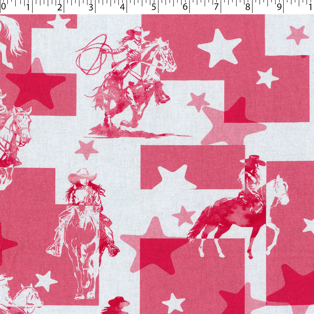 COWGIRL -  001 RODEO PATCH (PINK)