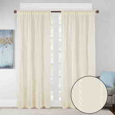 EMELINE ROD POCKET PANEL - IVORY