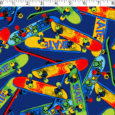 FLANNELETTE PRINTS - SKATEBOARDS - Image 2