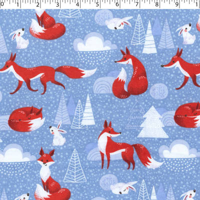 FLANNELETTE PRINTS -FOX DEN