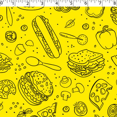 FLANNELETTE PRINTS - FAST FOOD - Image 3